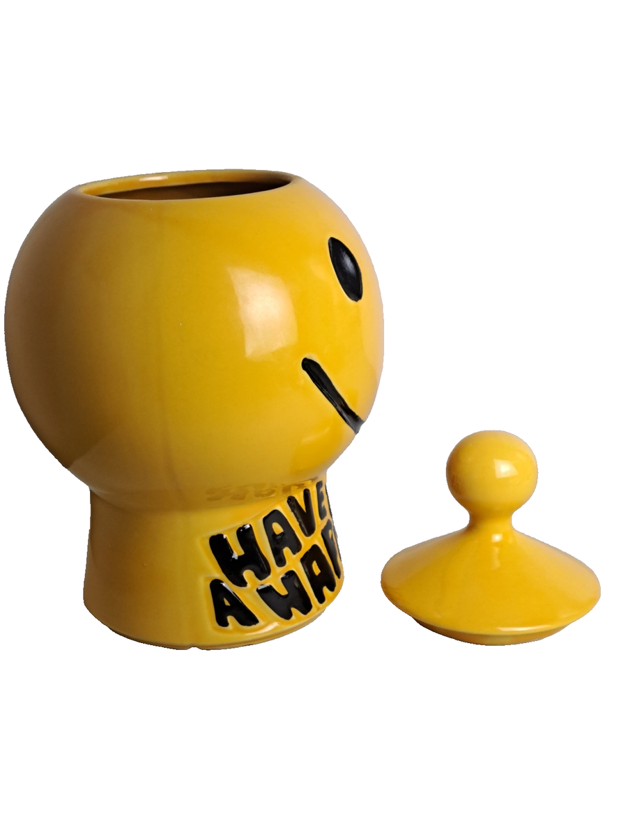VTG. 1970's McCoy Yellow Smiley Face 