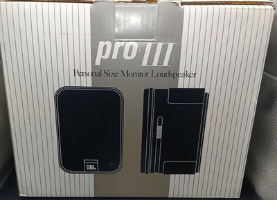 JBL Pro III Titanium Speakers Pair Open Box Unused Vintage Personal Monitors USA