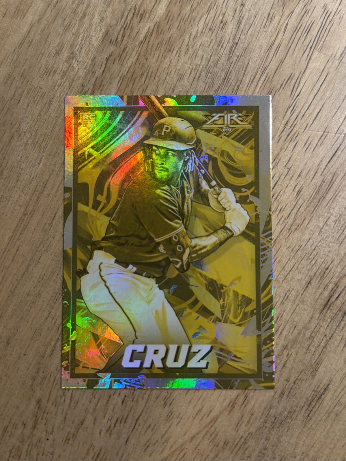 Oneil Cruz 2022 Topps Fire #133 Gold Minted Pittsburgh Pirates