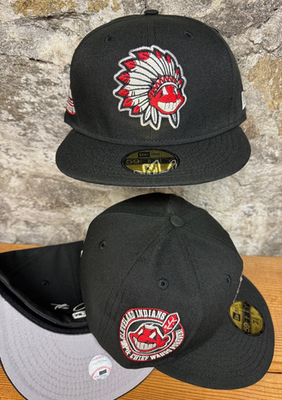 Cleveland Indians Headdress Wahoo Feather New Era Fitted  display picture 1