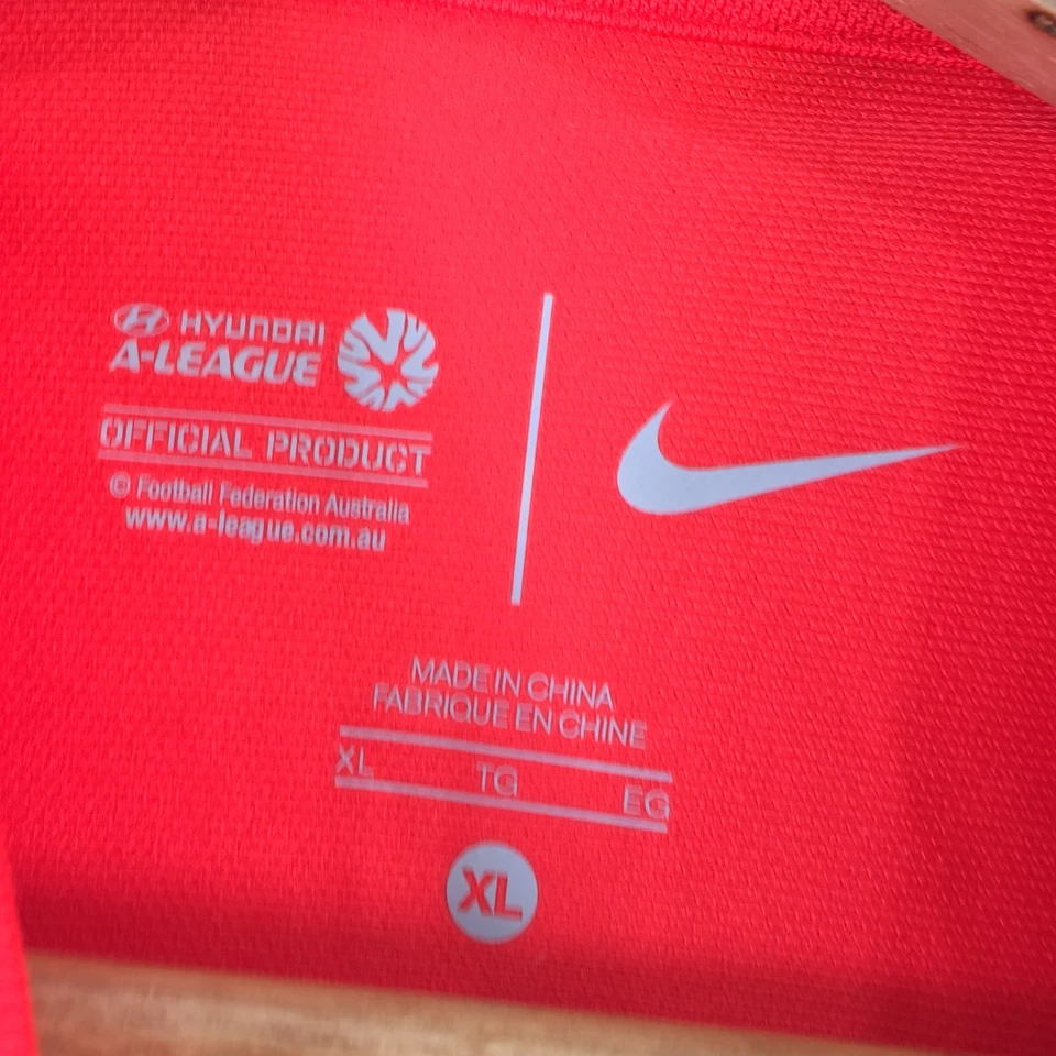 Nike Western Sydney Wanderers Polo Jersey Talla XL Rojo Cuello 116097 Foto 3 de 4