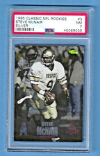 1995 Classic NFL Rookies Silver Steve McNair Oilers #3 Rookie PSA 7 #45069039