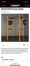 Mirafit M3 Power Rack In Orange. Excellent Condition.