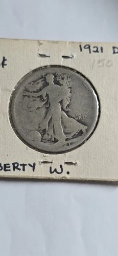 1921-D Key Date Walking Liberty Half Dollar AG