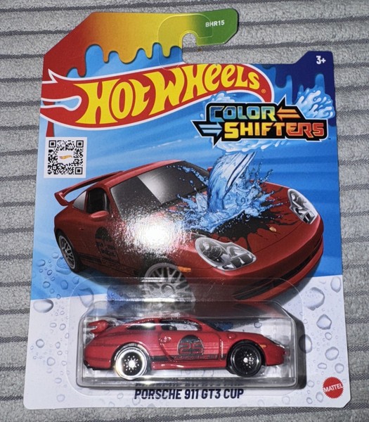 Hot Wheels Porsche 911 996 GT3 Cup Color Shifters 1:64 Modellauto Spielzeugauto-image