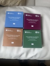 2020 UK The Tower of London Coin Collection Silver £5 Proof set of 4 coins