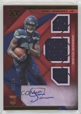 2019 Panini XR Rookie Triple Swatch Auto Red /75 Gary Jennings Jr #238 Auto 1k9