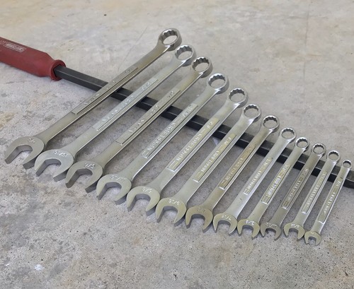 Craftsman USA 1/4" - 7/8" SAE 12 Piece Combination 12 Point Wrench Set -VV- - Foto 12 di 12