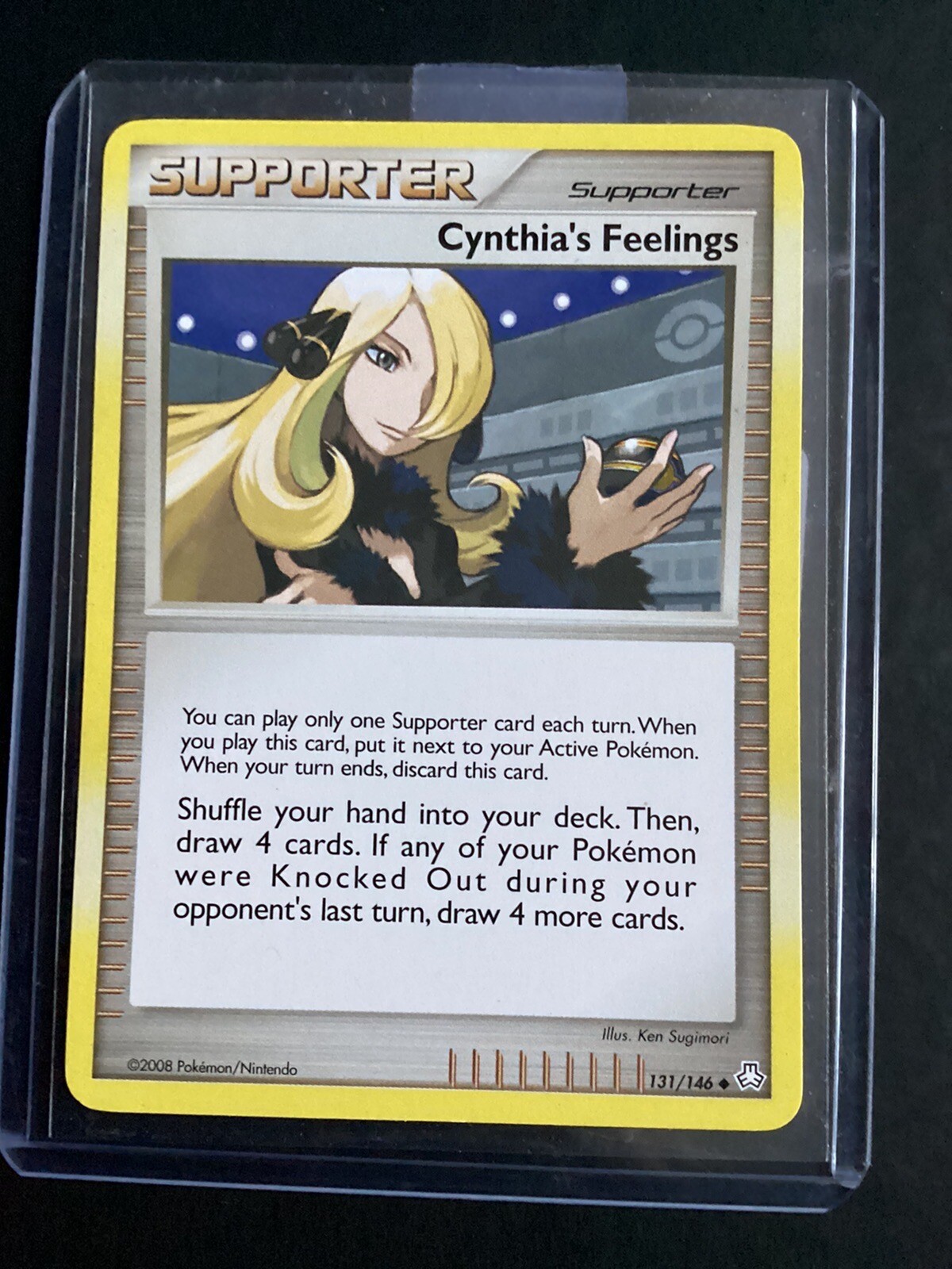 Cynthia’s Feelings Supporter 131/146 Legends Awakened MINT Condition