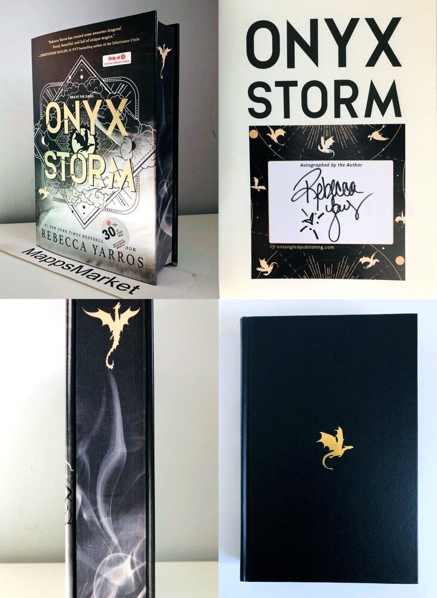 SIGNED Onyx Storm by Rebecca Yarros TARGET EXCLUSIVE EDITION