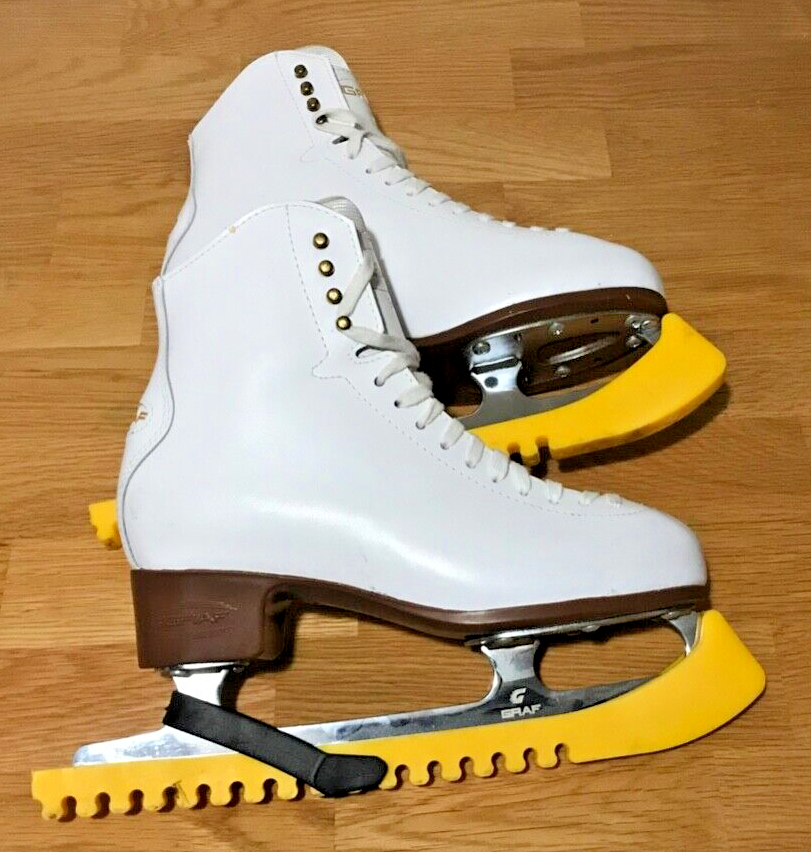 Graf 500 Ice Skates White EU Size 41 (UK 7.5) Only worn twice eBay