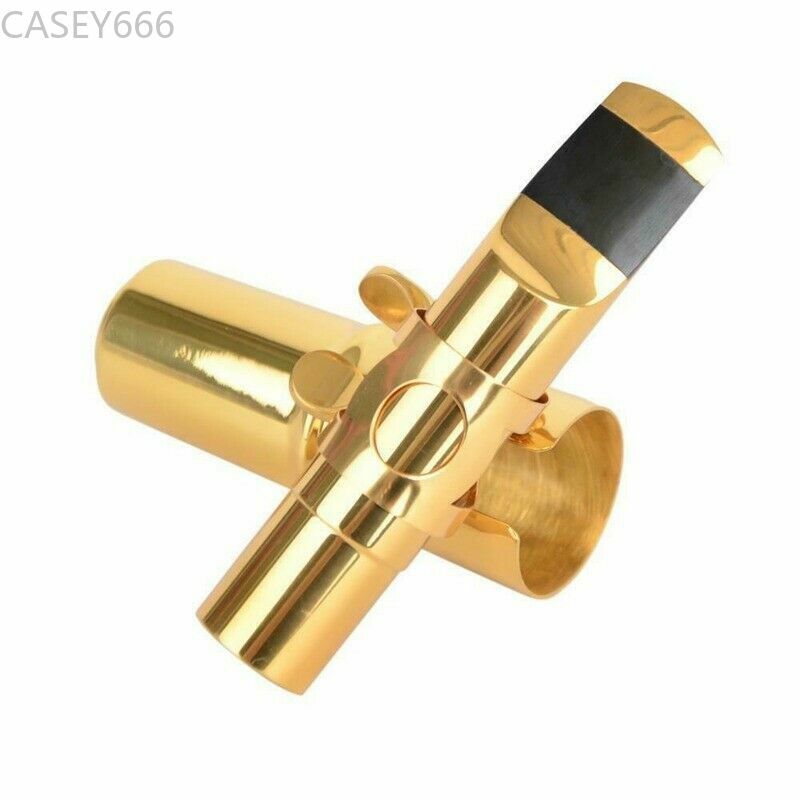 New #5-9 Gold Tenor Saxophone Sax Metal Mouthpiece w/ Cap Ligature 2025 NEW