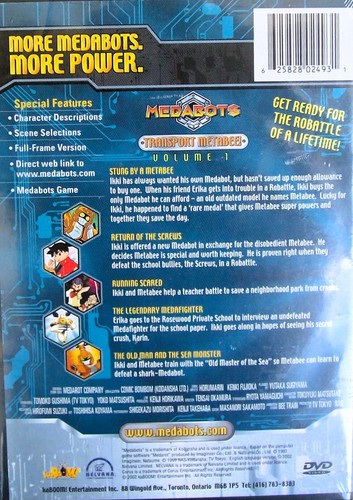 Medabots: Transport Metabee! Vol. 1 - Bonus Game (DVD, 2002, Anime) - Picture 2 of 2