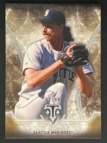 RANDY JOHNSON 2015 Topps Triple Threads Gold Parallel Base #/99 #52 | Mariners - Picture 1 of 2