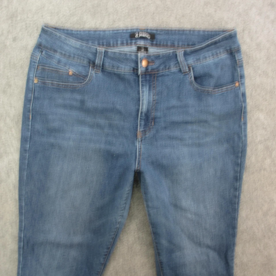 d.jeans Jeans Women's 14 Blue Medium Wash High Rise Jegging Jeans - Image 2 of 4