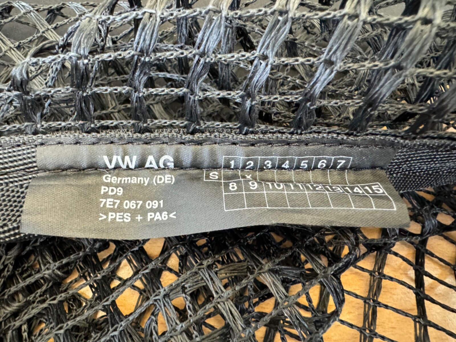 Sicherheitsnetz 7E7067091 Kindernetz Original VW T6(.1) California
