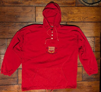 #ad #ad VTG Galt Sand Mens NIU 1857 Northern Illinois Huskies 1 4 Snap Anorak Jacket L $39.99