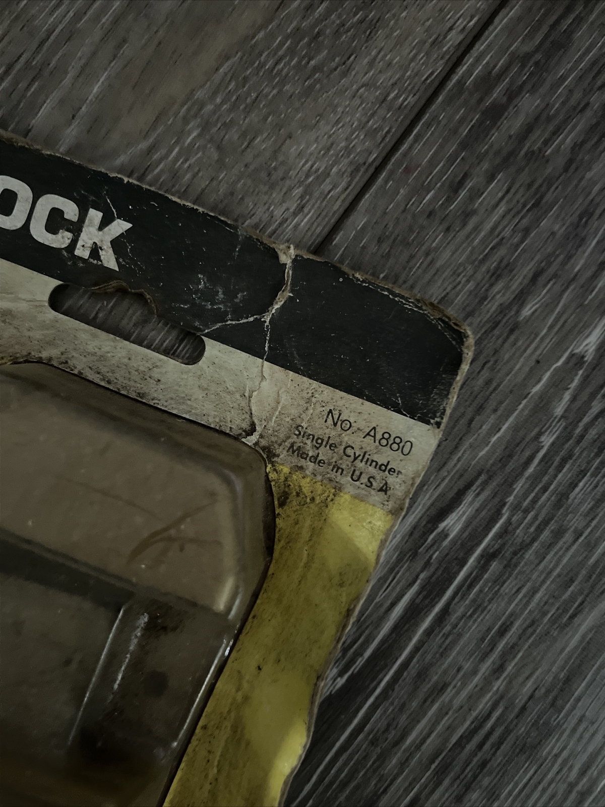 Taylor Lock Co Vintage Brass A880 Deadlock Deadbolt Lock w/ Keys New