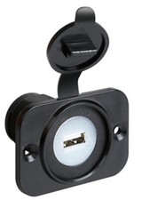 Presa USB Montaggio ad Incasso Uso Esterno Interno 12/24V per Auto Moto - C39006
