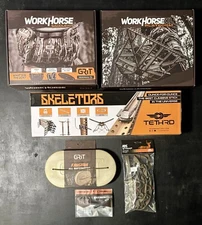 Tethrd Grit Saddle Bottomlands XL Platform Skeletor Sticks Combo Package 2 New