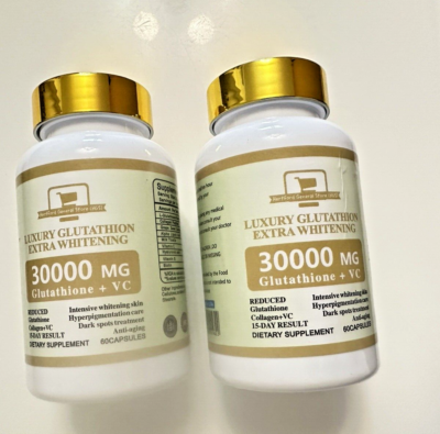 30000 mg glutathione L-GLUTATHIONE SKIN WHITENING ANTI-AGING CAPSULES SUPPLEMENT ANTIOXIDANT 30000MG
