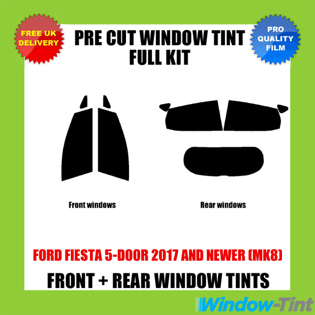5/% Limo MK8 2017 and newer Ford Fiesta 5-door Pre cut window tint - Rear windows