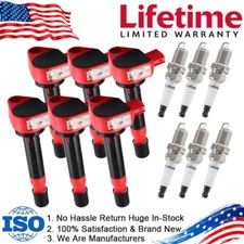 Bobina Ignition Coil & Spark Plug For 1999-2009 Honda Odyssey 3.0 3.2 3.5L UF242