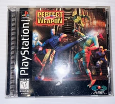 1996 ASC Games Sony PS1 PlayStation Perfect Weapon Black Label Game CIB. Fight!