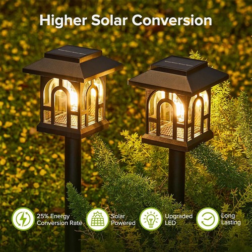 Gartenleuchte Solarleuchte Gartenlampe Außen LED Solarlampen Garten Balkon 8pcs - Bild 8 von 18