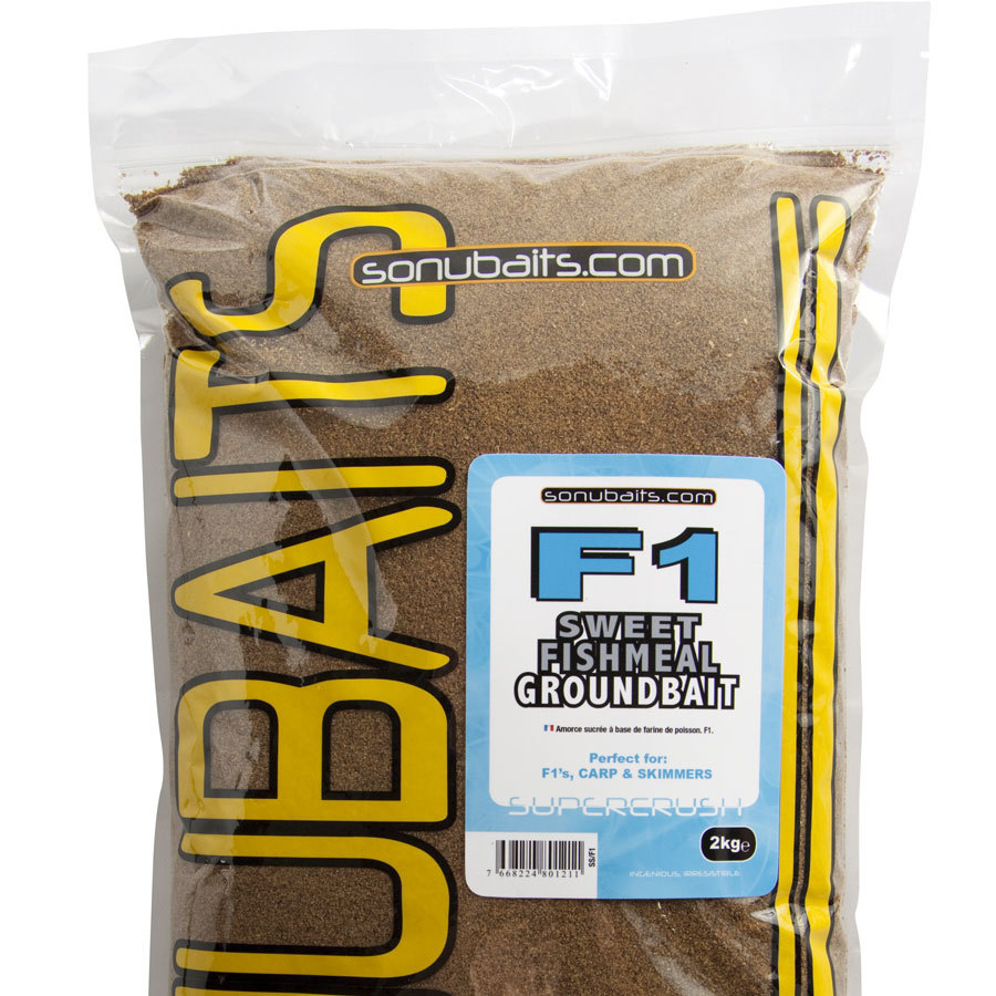 Sonubaits F1 Sweet Fishmeal Groundbait 2kg - Coarse Fishing Bait - Free Delivery