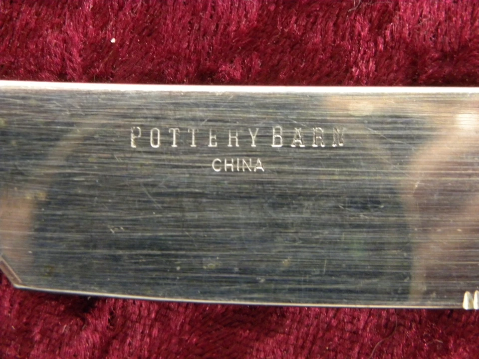 PBN8 (Baguette) 2 Cuchillos de Cena Cerámica Granero Acero Inoxidable China BRILLANTE Foto 3 de 3