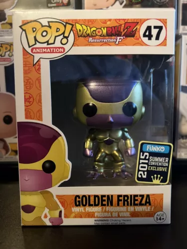 Funko Pop! Dragon Ball Z 47 Golden Freezer 2015 exclusivo convención de verano