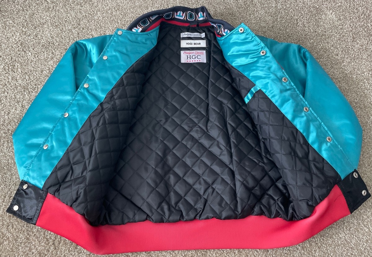 Vancouver Grizzlies Yogi Bear Headgear Classics Satin Jacket Vancouver Grizzlies Yogi Bear Headgear Classics Satin Jacket