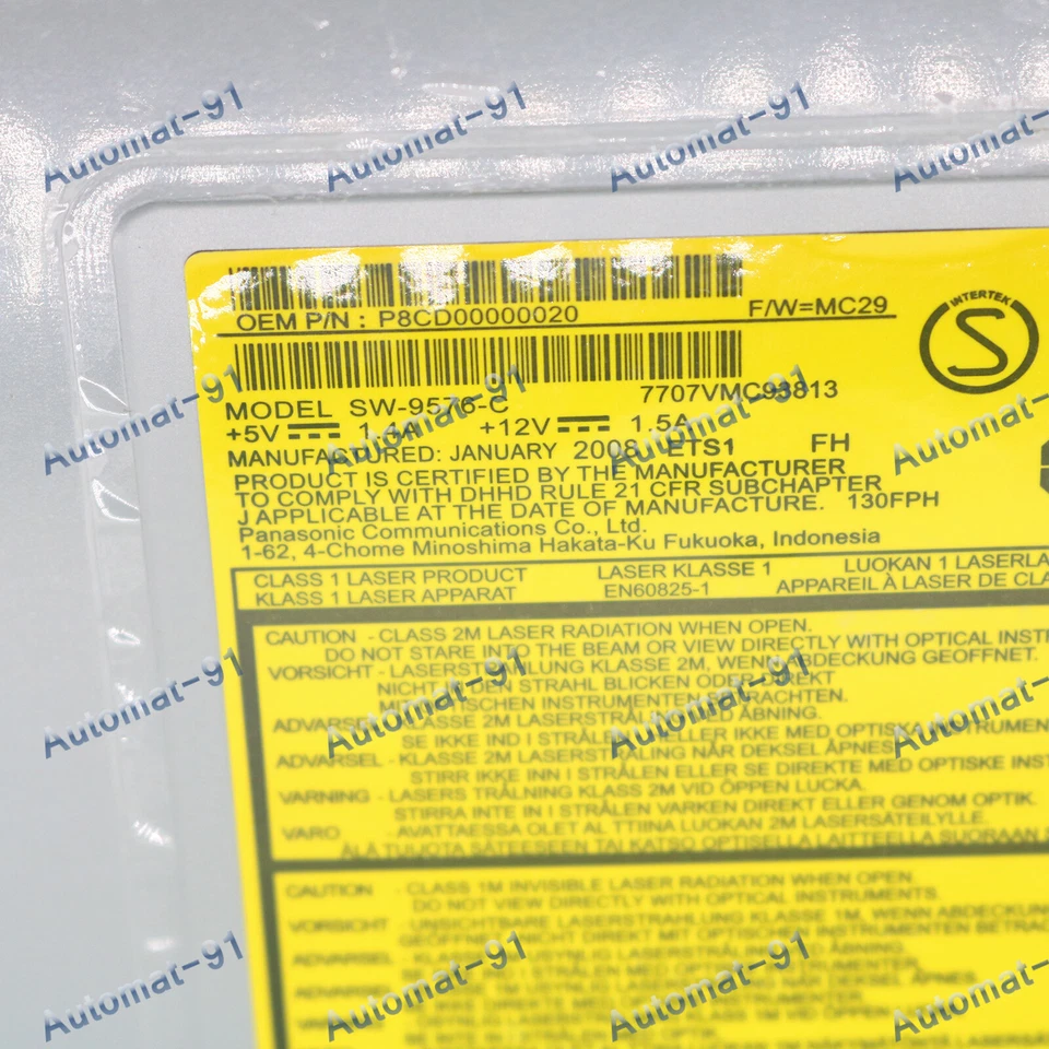 1PCS Used For Panasonic SW-9576-C Desktop IDE Drive DVD-RAM RW Burner - Image 2 of 4