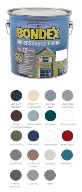 Bondex Dauerschutz Farbe Farbpalette
