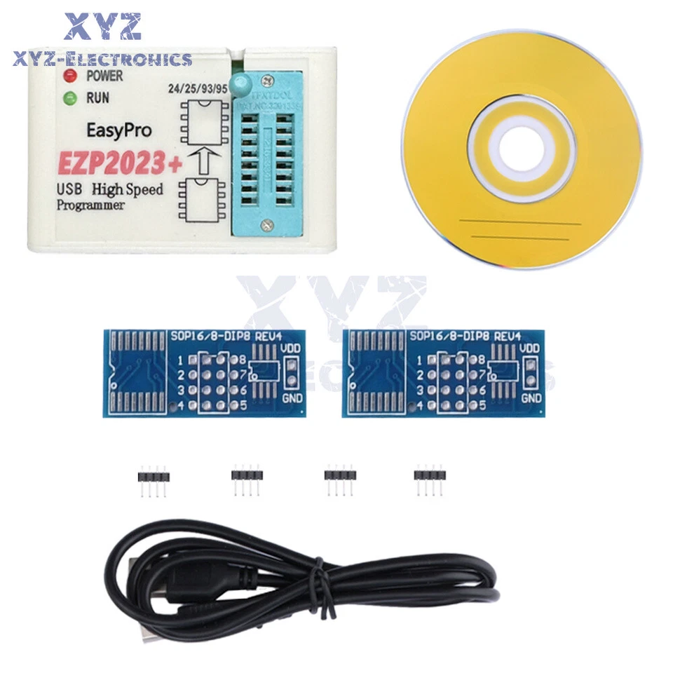 EZP2023 High-Speed USB SPI Programmer+15 Adapters For 24 25 93 95 EEPROM 25Flash - Image 3 of 4