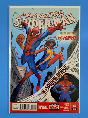 Amazing Spider-Man #7 Marvel (2014) Key 1st Appearance Of Spider-UK NM/NM+ 🔑🔥