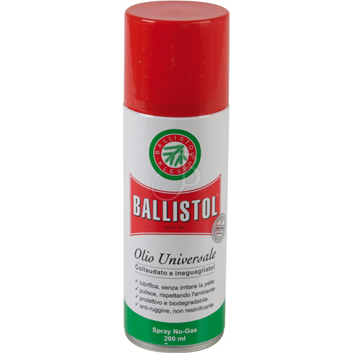 OLIO PULIZIA BALLISTOL ARMI SPRAY LUBRIFICANTE FUCILE PISTOLA BERETTA 200 ml