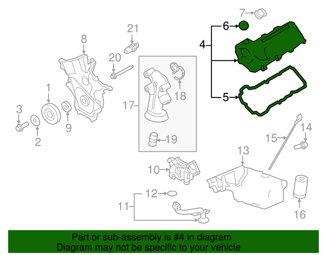 Genuine Ford Explorer 2016 Valve Cover 3913565 for sale online eBay