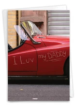 1 Funny Father's Day Card with Envelope - Luv Scratch C6773FDG