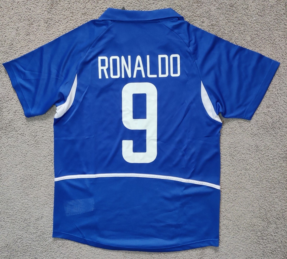 2002年サッカー ブラジル代表ユニフォーム NIKE 背番号9 RONALDO Ronaldo 9 Brazil Nike National Football Team Yellow 2002