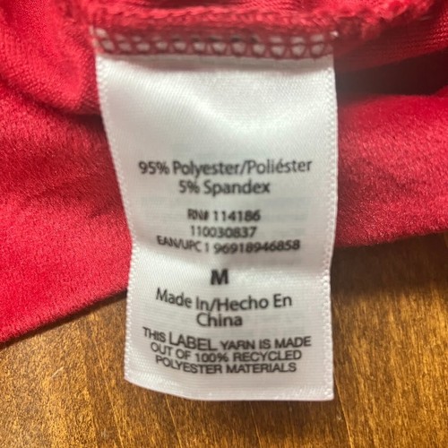 Juicy Couture Red Velour Tracksuit Top Full Zip Hoodie Sweatshirt Size M Logo - Picture 10 of 11