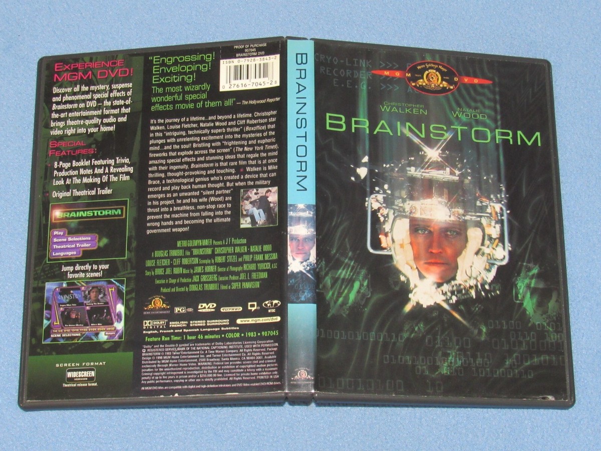 BRAINSTORM (DVD, 1998) ***Rare, OOP!*** Christopher Walken