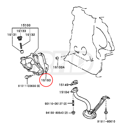GENUINE TOYOTA OIL PUMP GASKET MR2 MK3 ROADSTER ZZW30 1ZZ - 15197-22010 - Picture 6 of 6