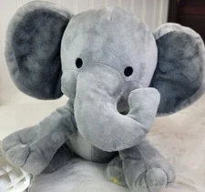 KINREX  PLUSH Elephant Stuffed Animal Toys for Baby Boy Girl Grey 9 Inches NWOT