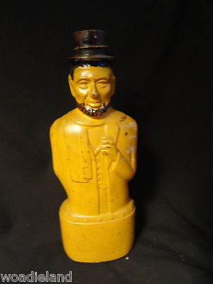 Painted Abraham Lincoln Foods Glass Savings Bank Lawrence Ma NO CAP