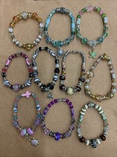 Boho Costume Stretch Beaded Bracelets For Gifts Mixed Lot Of 10