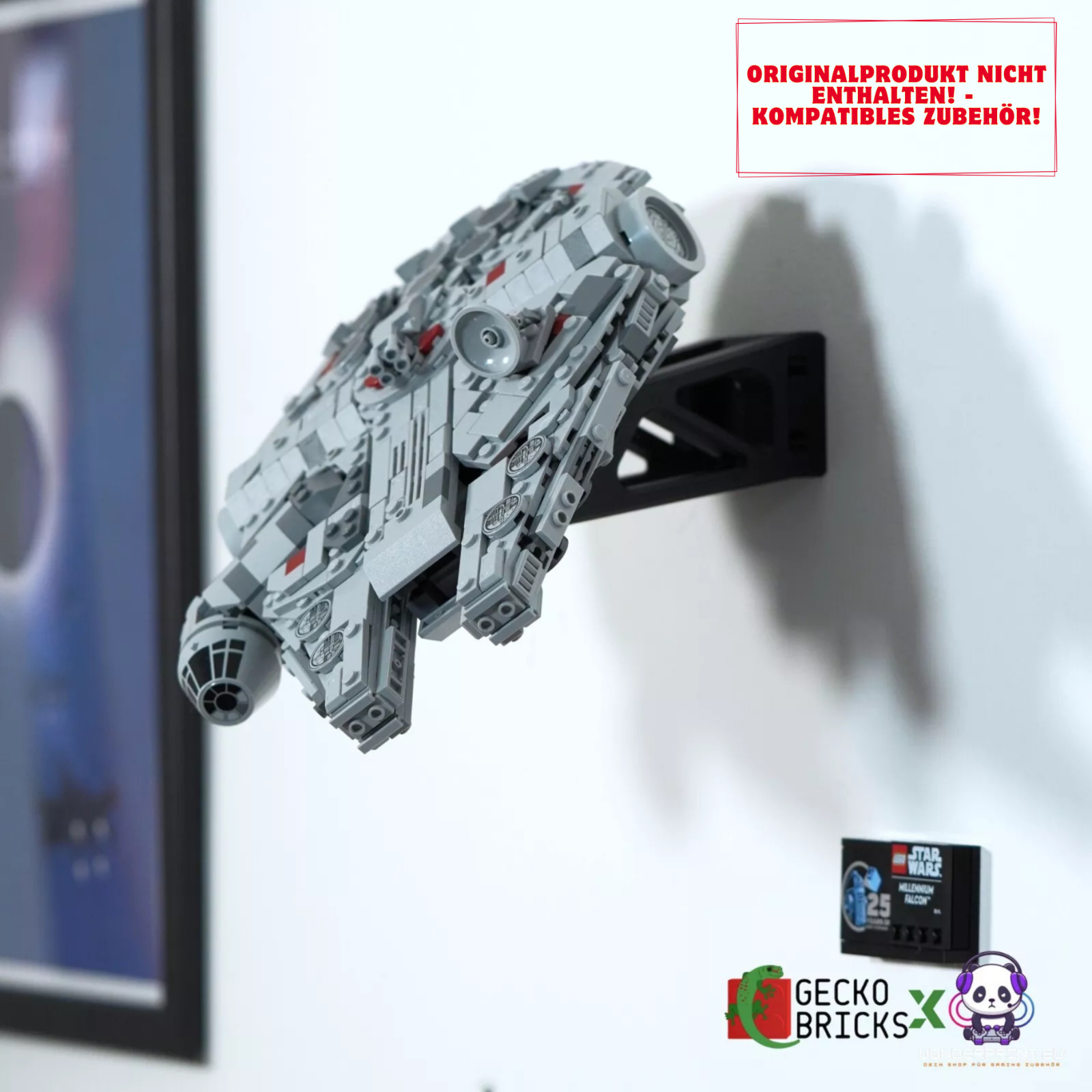 Halterung Halter Display passend für LEGO® Star Wars 75375 Millennium Falcon