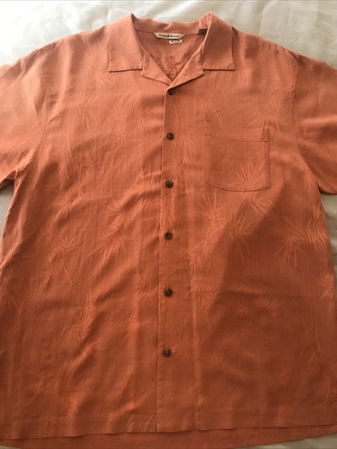 Tommy Bahama Orange Palm Tree Button 