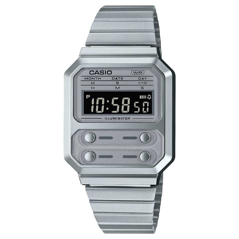 時計 CASIO A100 GUN LLIC Unboxing Casio Vintage A100 Grey Gun Metal A100WEGG-1A - YouTube
